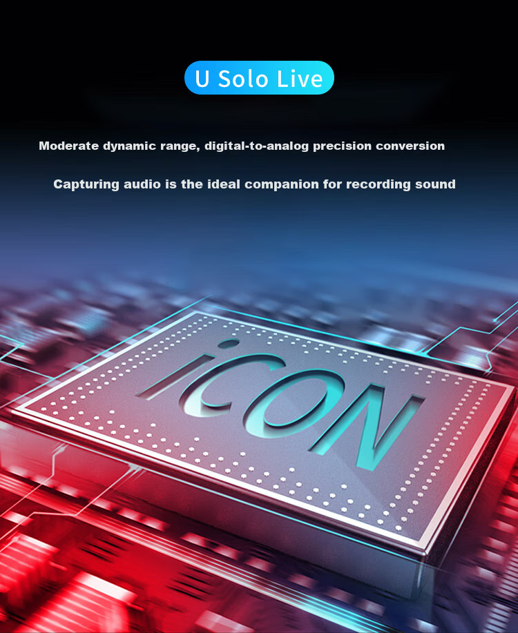 ICON U Solo White External Audio Interface Compatible with PC and Mobile for Streaming, Karaoke, Recording, Microphone Sound Card Device 5