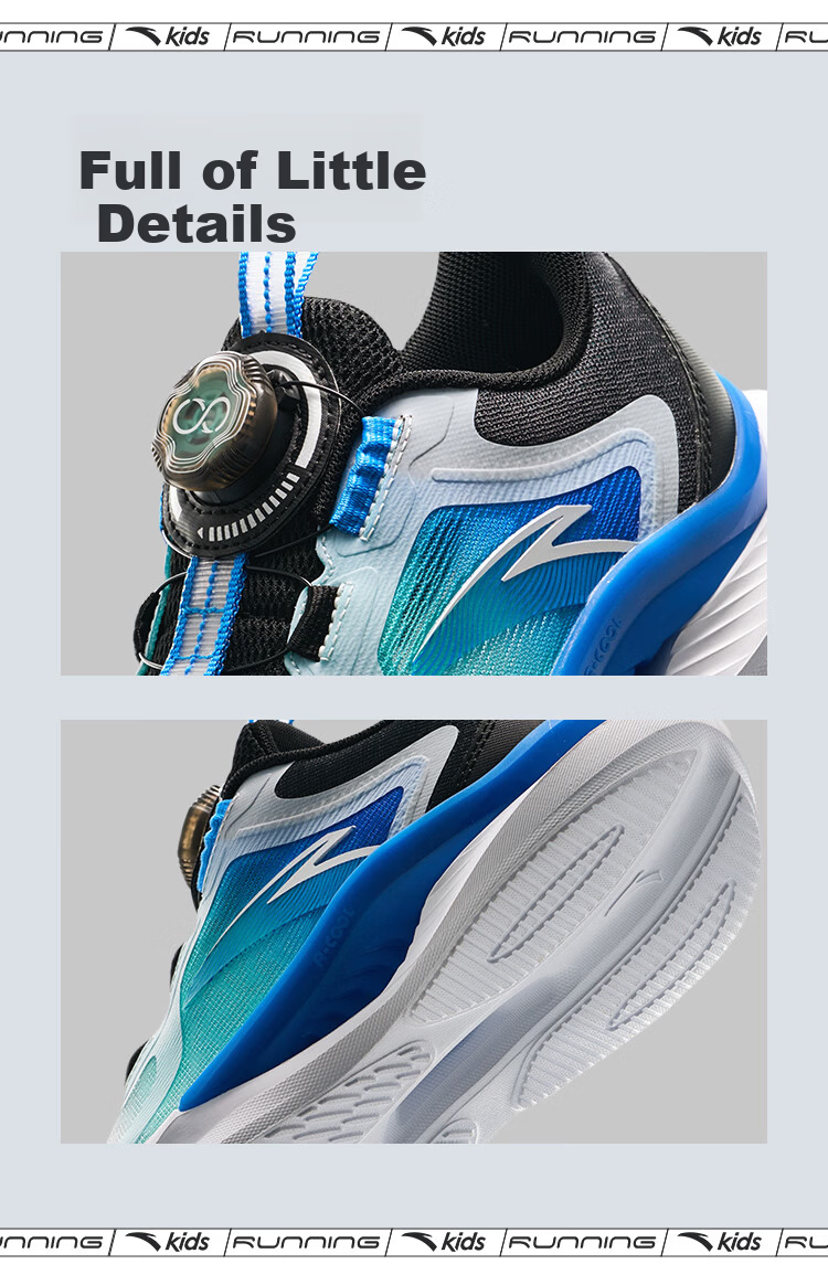 Anta Kids Sports Shoes Yufeng Running Shoes 2026 Summer Boys and Girls Breathable Professional Running Shoes A12525506H 10