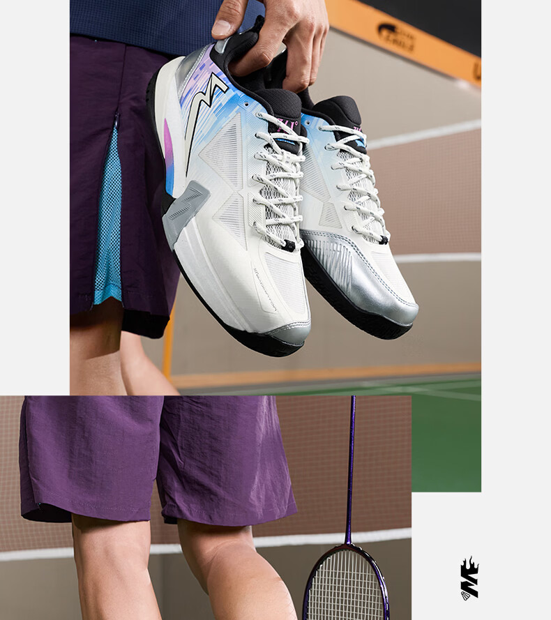 361° Men's Sports Badminton Shoes Winning PRO V2 Professional Shock Absorption Non-Slip Wear-Resistant Training Shoes 672624401-1 31