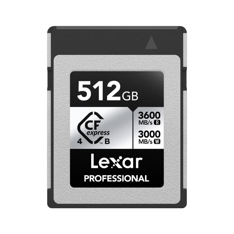 Lexar 512GB CFexpress Type B Memory Card, Read Speed 1750MB/s, Compatible with Fuji, Canon, Nikon, 8K Ultra HD Recording, CFexpress Card (SILVER)