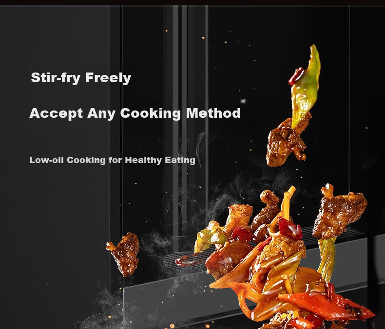 OLODE [Xuanwu Titanium Shield] Non-Stick Frying Pan Household Stir-Fry Pan Titanium Rock Cast Dragon Turtle Pan Compatible with All Stoves Low Oil Smoke 14