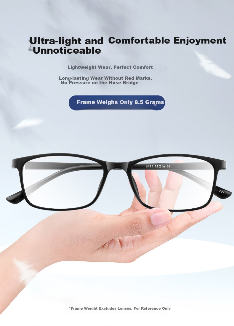 Yupintang Reading Glasses for Men And Women, Stylish Black Frame, High Definition Anti-Blue Light, Sold by JD Flagship Store, Authentic Product, 250 Degrees, Father's Day Gift 2