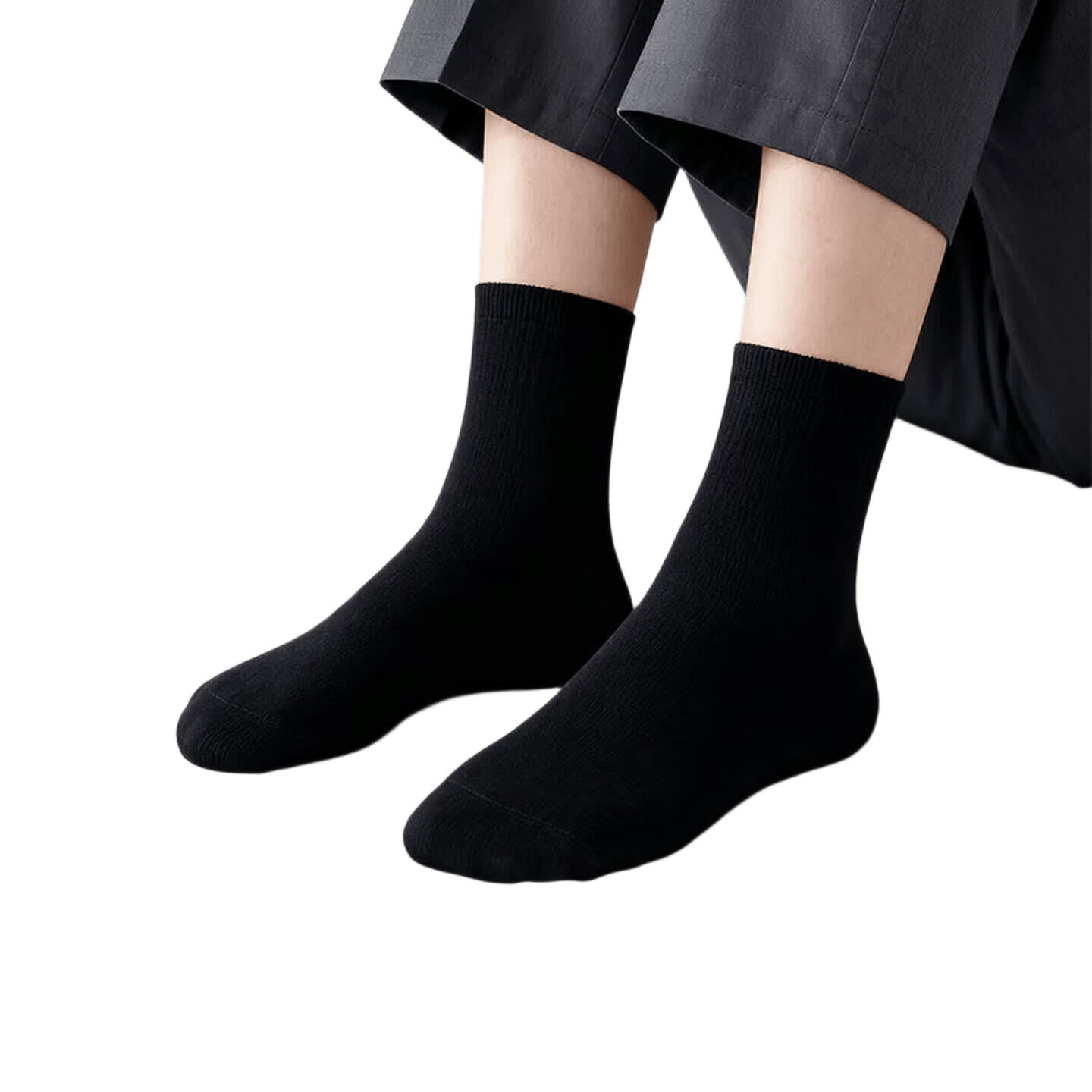 Jieban Travel Disposable Socks Unisex Wash-Free Daily Use Mid-Calf Cotton Socks Winter Thickened High Tube Long Socks