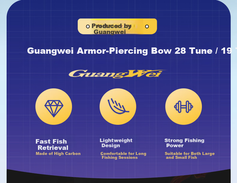 GW 3.6m 28-Tune Armor-Breaking Bow Premium Edition Ultra-Light Ultra-Hard Fishing Rod Hand Rod Tai Fishing Rod Lake Reservoir All-Purpose Fishing Pole 2