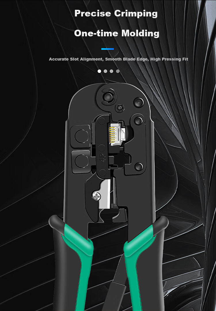 Pro'sKit CP-376TR Network Cable Crimping Tool 4P/6P/8P Multi-Function Professional Ratchet Crimper for RJ45/RJ11/RJ12 Connectors 5