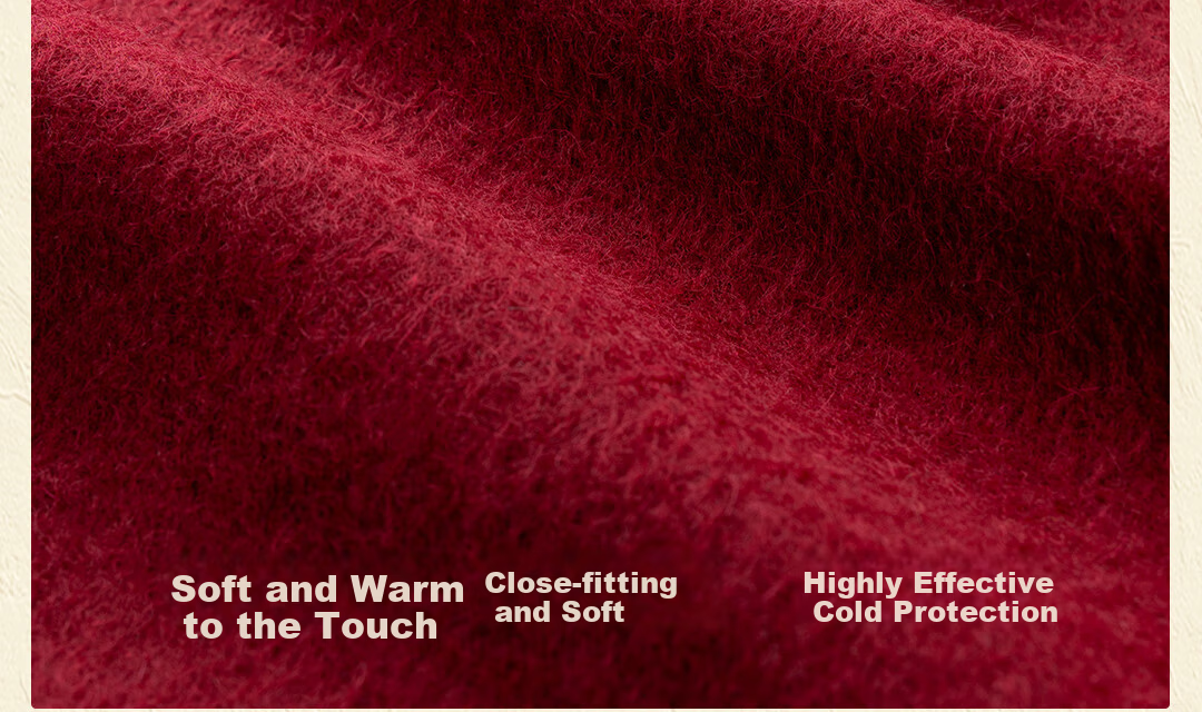 Shanghai Story 100% Wool Scarf Cherry Blossom Embroidery Women's Red Scarf Gift Box for Elders Mom Birthday Mother's Day Gift 8
