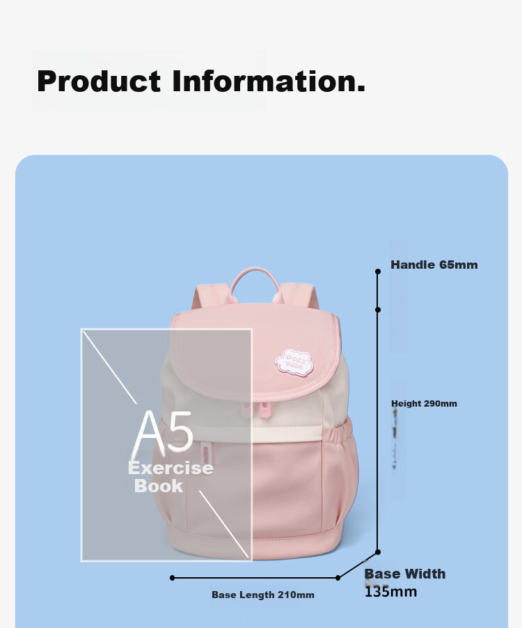 GOLF Kids Lightweight Breathable Kindergarten Backpack Outdoor Travel School Bag for Boys and Girls Parent-Child Backpack 17