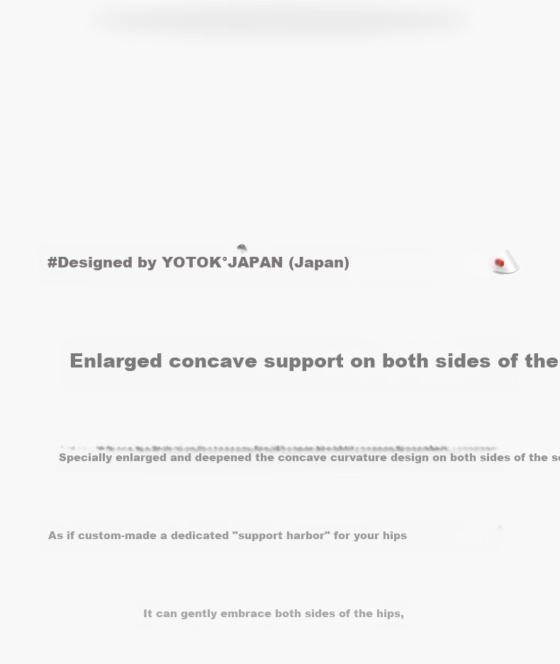 YOTOK Genuine Japanese Memory Foam Office Seat Cushion for Long Sitting, Anti-Pain Hip and Lumbar Support Chair Pad 6