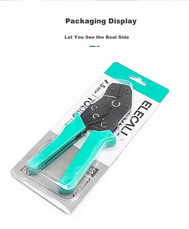 ELECALL Electrical Crimping Pliers 0.5-6mm², Pre-Insulated Wire Crimper, Cold-Press Terminal Pliers ELE-03C for Home Use 9