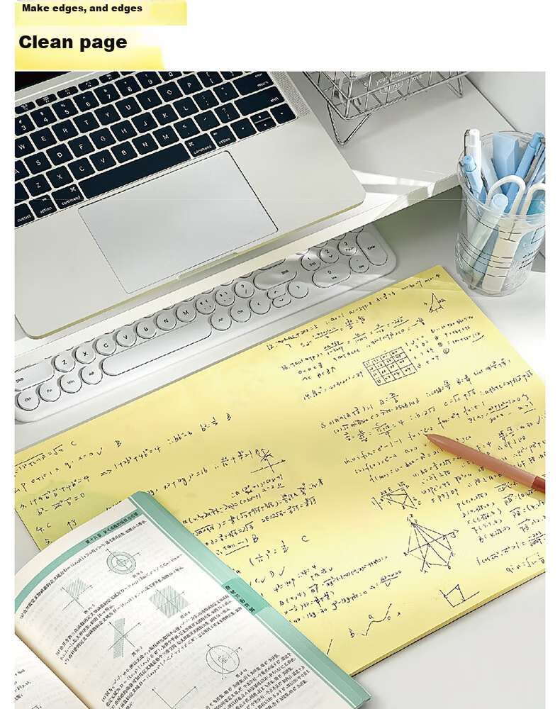Class 3 Grade 2 Writing Planning Notebook Study Schedule Sheet Elementary Student Draft Paper Blank White Calculation Paper Planning Junior High School Notebook Lined A3 9