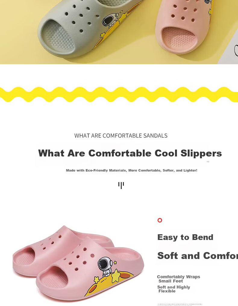 Huamei Jianbu Aerospace Unisex Lightweight Slippers Soft Sole Bathroom Indoor Outdoor Pink HM90781 Size 35-36 4