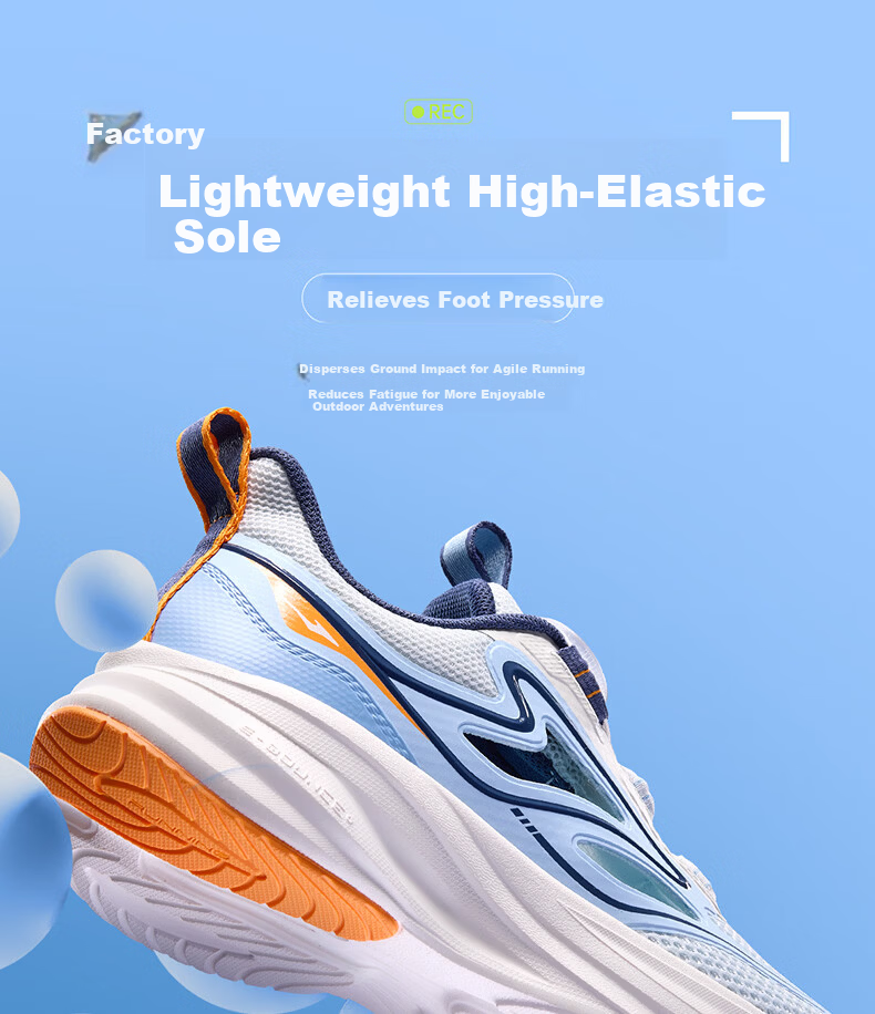ERKE Kids Summer Sandals Boys and Girls Non-Slip Beach Frame Shoes Microcrystalline White/Silver Size 38 6