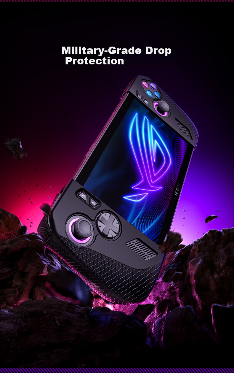 JSAUX Protective Case for ROG Ally X Grip Cover Accessories ASUS ROG Handheld Anti-Slip Black 5