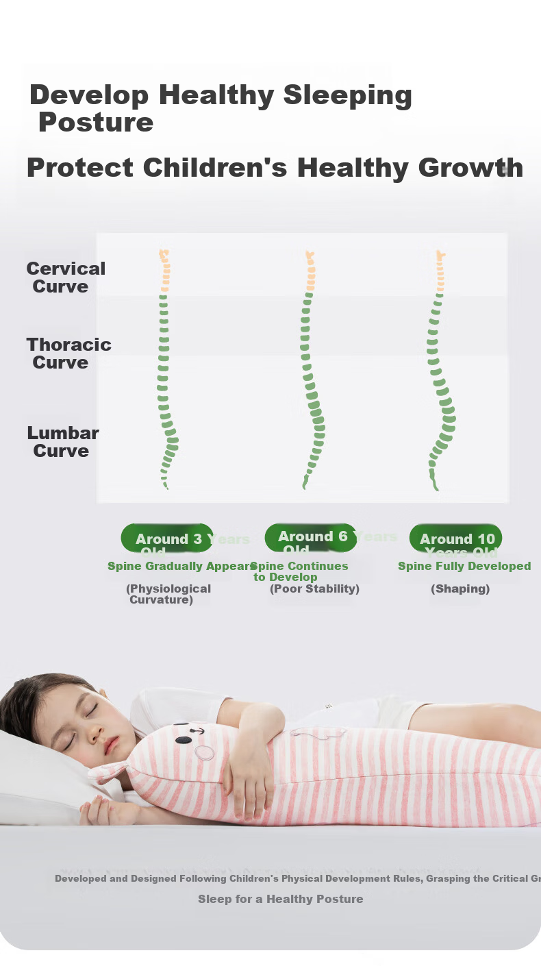Legua Children's Sleeping Body Pillow Long Smile Rabbit Plush Side Sleep Leg Hug Pillow Kids Gift 3