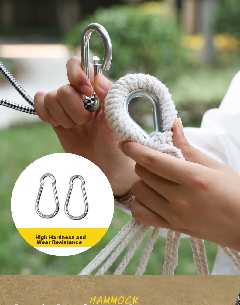 Ansell Portable Outdoor Double Hammock Thickened Wide Durable High Load Swing Hammock 8K00267 6