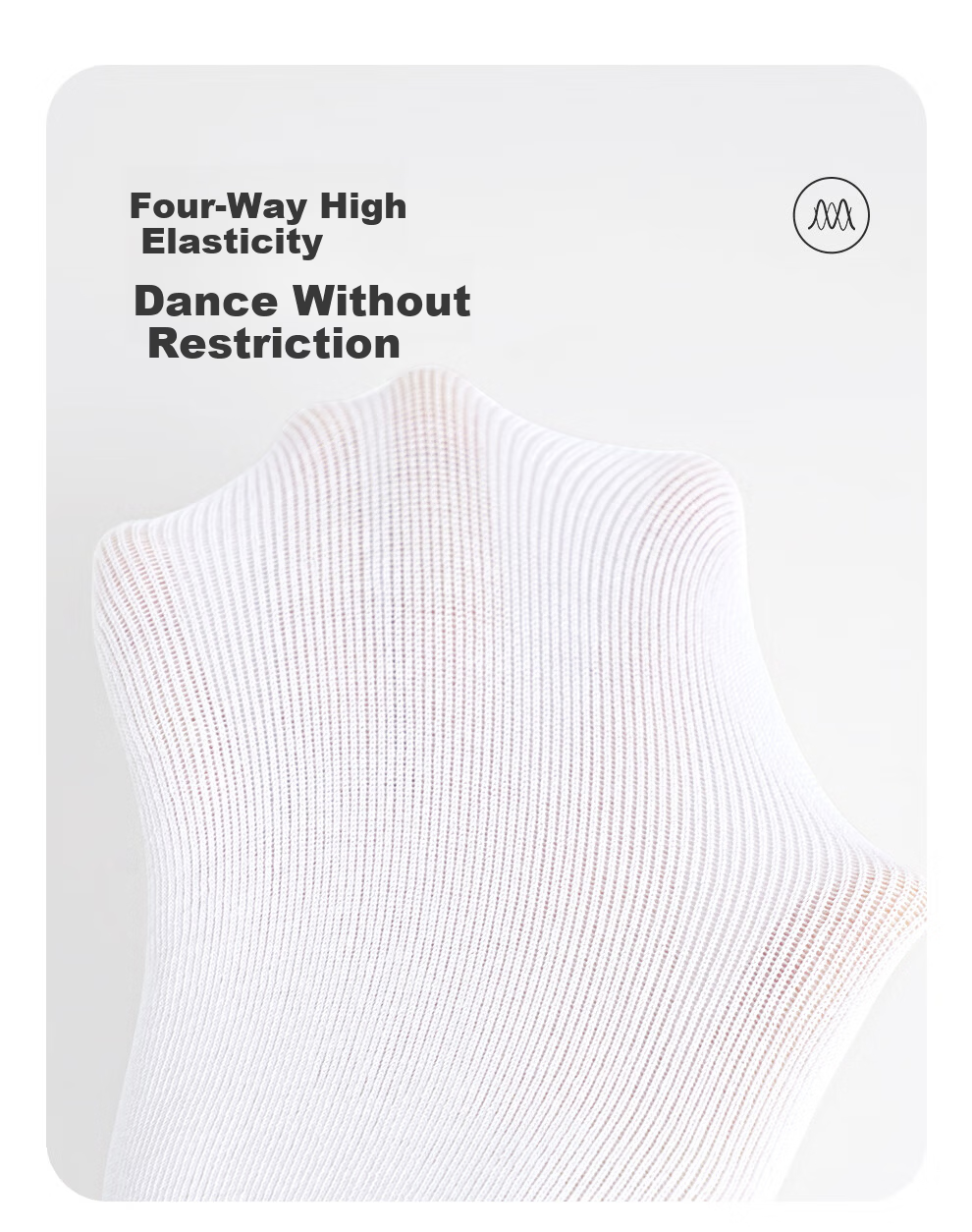 Aiwugo Girls' Tights Autumn Winter Leggings Children's Dance Socks White Seamless Non-Slip Socks White S 3