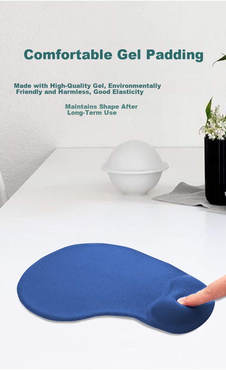 JPLAYER Laptop Wrist Rest Mouse Pad Hand Support Pad Silicone Non-Slip Integrated Hand Rest for Men And Women, Office Typing E-Sports Gaming, Ergonomic Design, Dirt-Resistant Gray 4