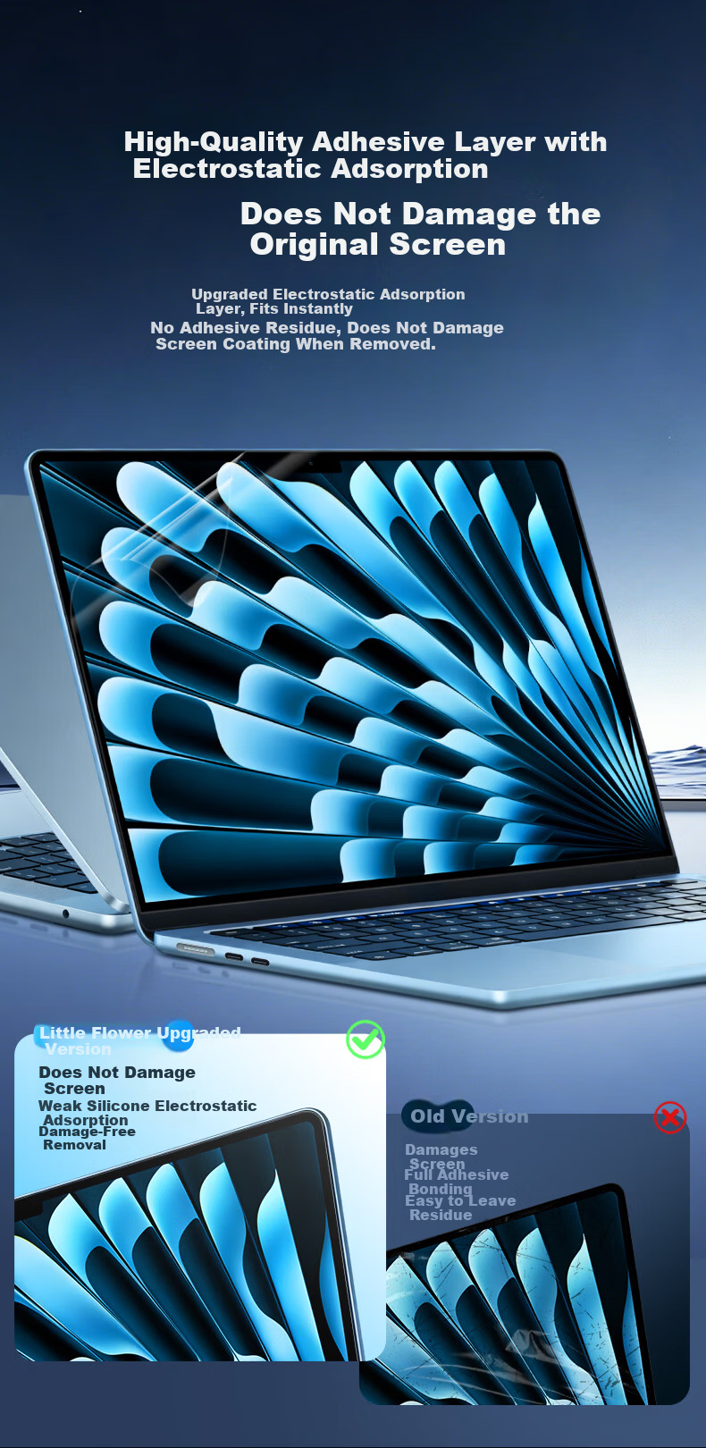 ALittleFlower [Anti-Glare|AR Anti-Reflective Film] Macbook Pro Screen Protector, 16-Inch M5/4/3/2/1 Protective Film, for 2026/24/23 Models of Apple Laptops, Eye Protection Film 10