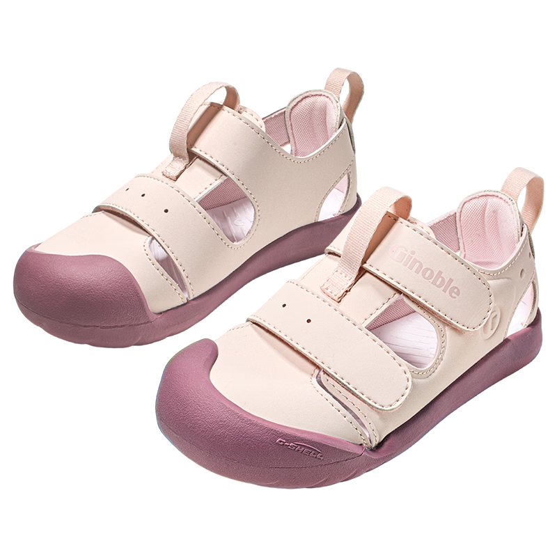 Ginoble Children's Walking Shoes 2026 Summer Breathable Sandals for Boys and Girls Ages 1-5 GW1875 Lotus Pink