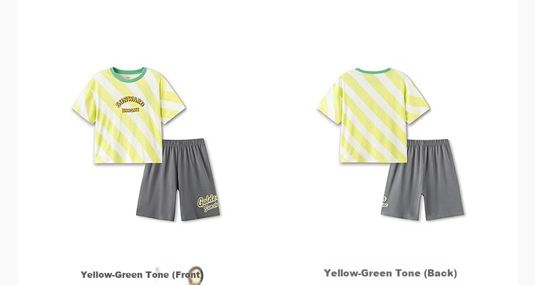 Balabala [Naipupu IP] Children's Summer Pajama Set Girls Short Sleeve Antibacterial Homewear Air Conditioning Clothes 13