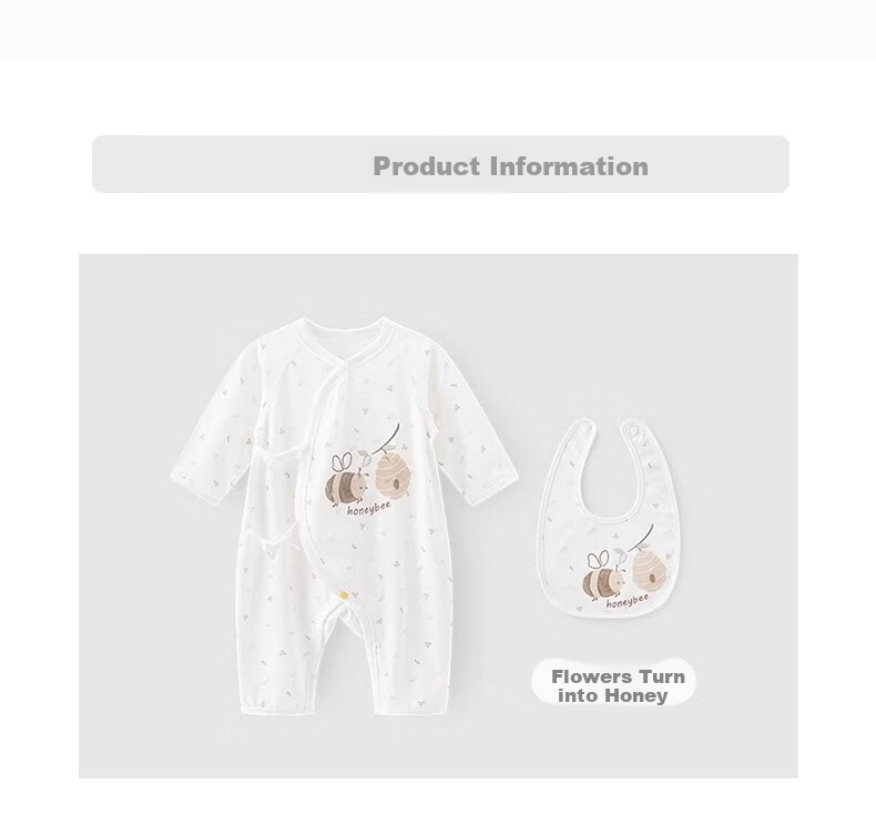 Guaiqi Bear Maternity Gift - Newborn Baby Romper Spring Autumn Jumpsuit Summer Thin Gift Box - Member Discount 14