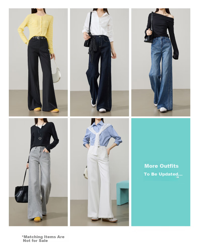 ESE-Y Golden Ratio Flared Jeans for Women 26 Spring New Slim Fit Stretch Cotton Flared Pants Black 25 18