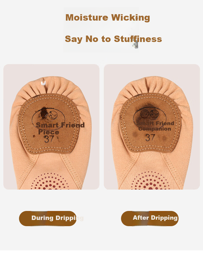Zhiyouban Adult Dance Shoes for Women, Soft Sole, Elastic Fabric, Skin Color, Ballet Performance, Chinese Dance, Practice And Exam-Specific 4