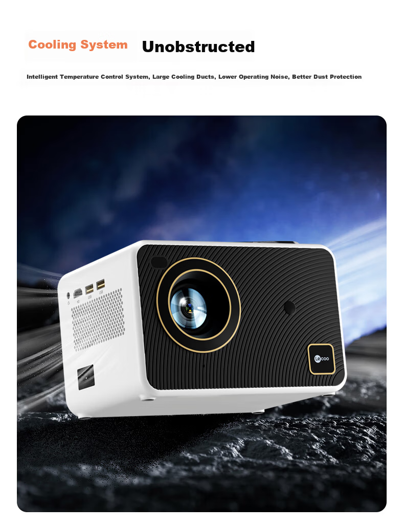 Lecoo Lenovo LK213 PTZ Projector Home Use Smart HD Projector Bedroom Mobile Phone Projection TV (Electric Focus AI Voice Control Home Theater) 14