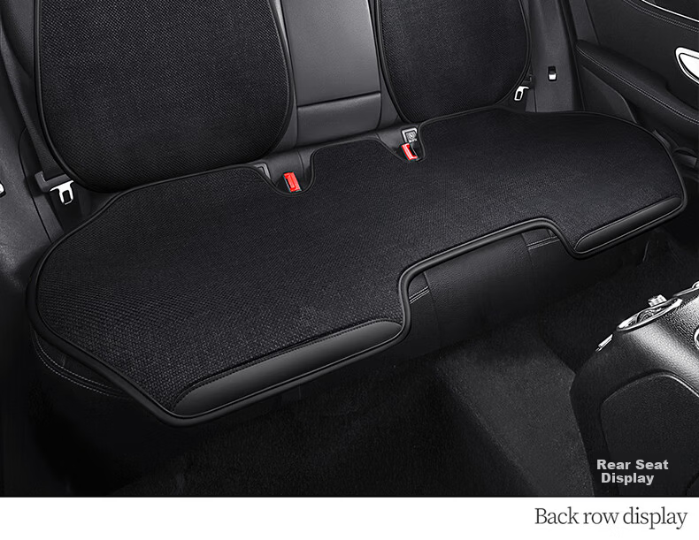 Jiabalan Car Seat Cushion Linen Semi-Enclosed Four-Season Universal Ventilated Breathable Comfortable Seat Cover Cushion 17