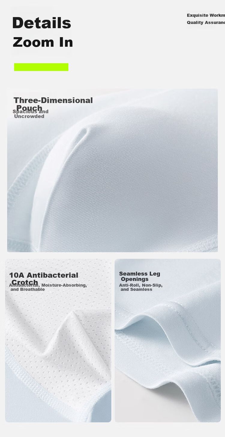 Miiow Teen Boys Pure Cotton Antibacterial Underwear 10A for Adolescents High School Students Children's Boxer Shorts 14