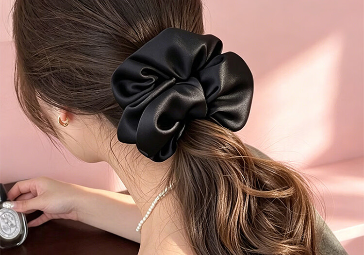 Meiyanji Large Intestine Hair Tie for Women High Elasticity Ponytail Holder Premium Hair Rope Zhao Lusi Style 10