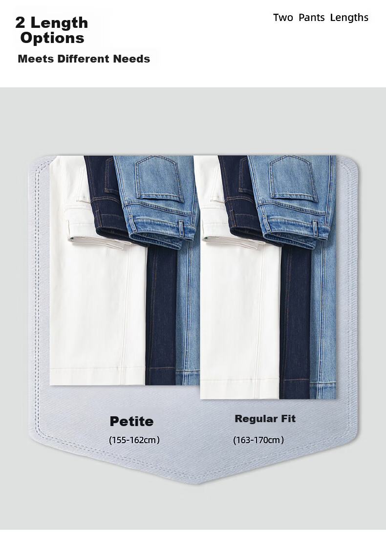 ESE-Y Slim Fit Cropped Wide-Leg Jeans for Women 26 Spring New Wide-Edge Straight Cut Petite Denim Blue 27 10