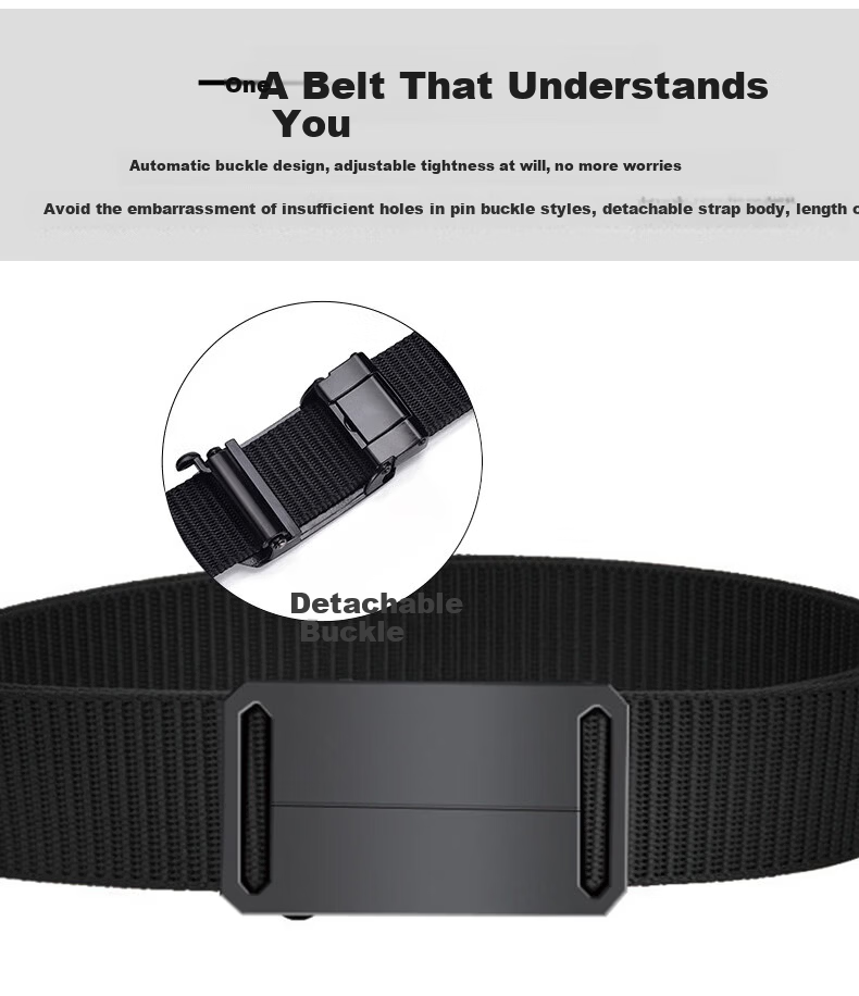 HOCR Men's Elastic Stretch Thick Woven Canvas Belt Casual Workwear Denim Belt for Young Men 4