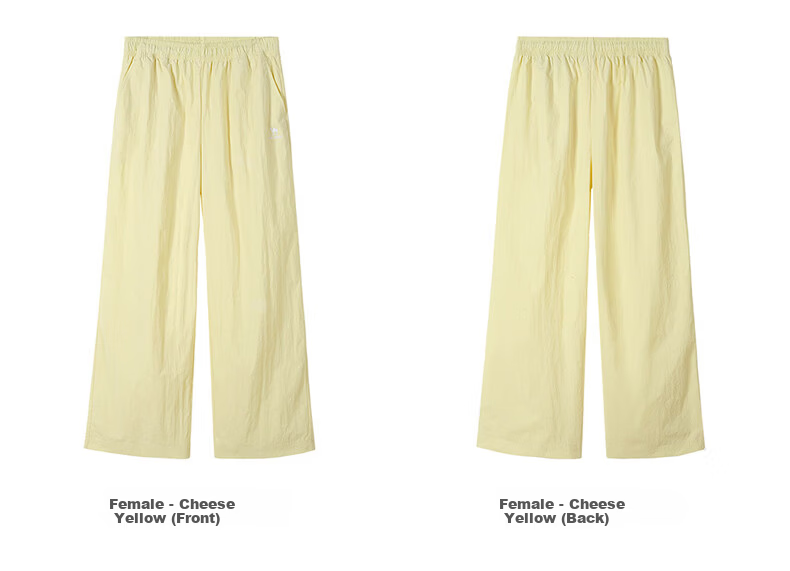 CAMEL Women's Straight Casual Pants Ice Cooling Sun Protection Breathable Sports Pants C16BR0L0083 Cheese Yellow L 15