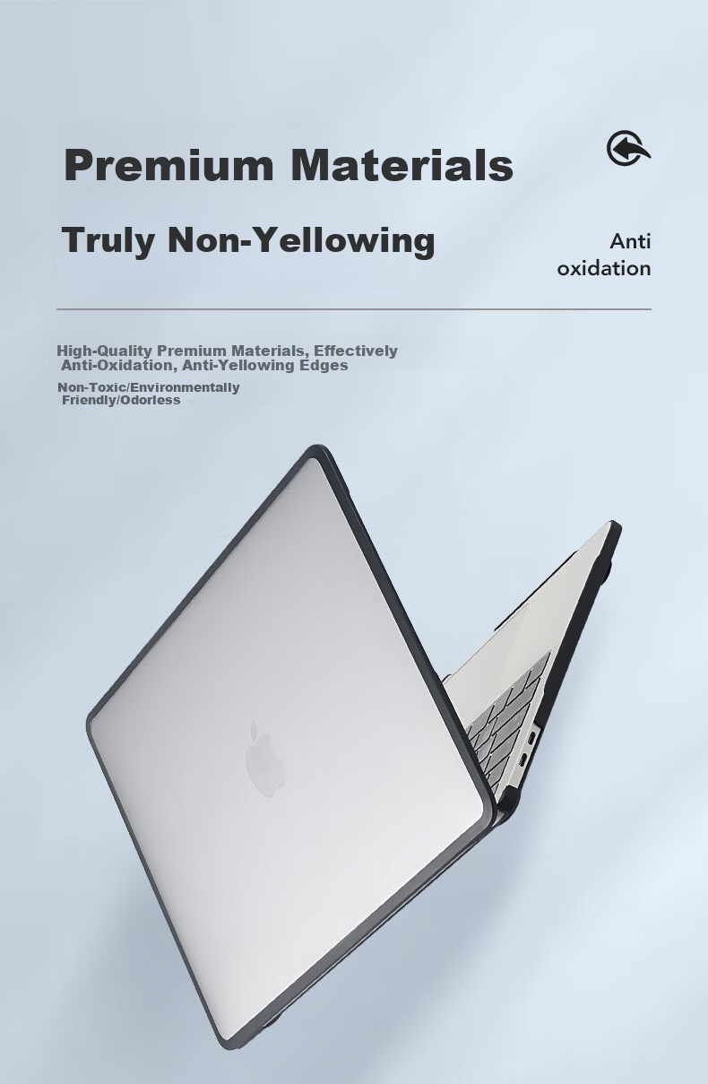 DiYiGongFang Compatible with Apple Laptop Protective Case, Macbook Air 13/13.6 Inch M5/M4/M3/M2 Ultra-Thin Protective Cover, Silicone Upgraded TPU Soft Edge Outer Shell 7