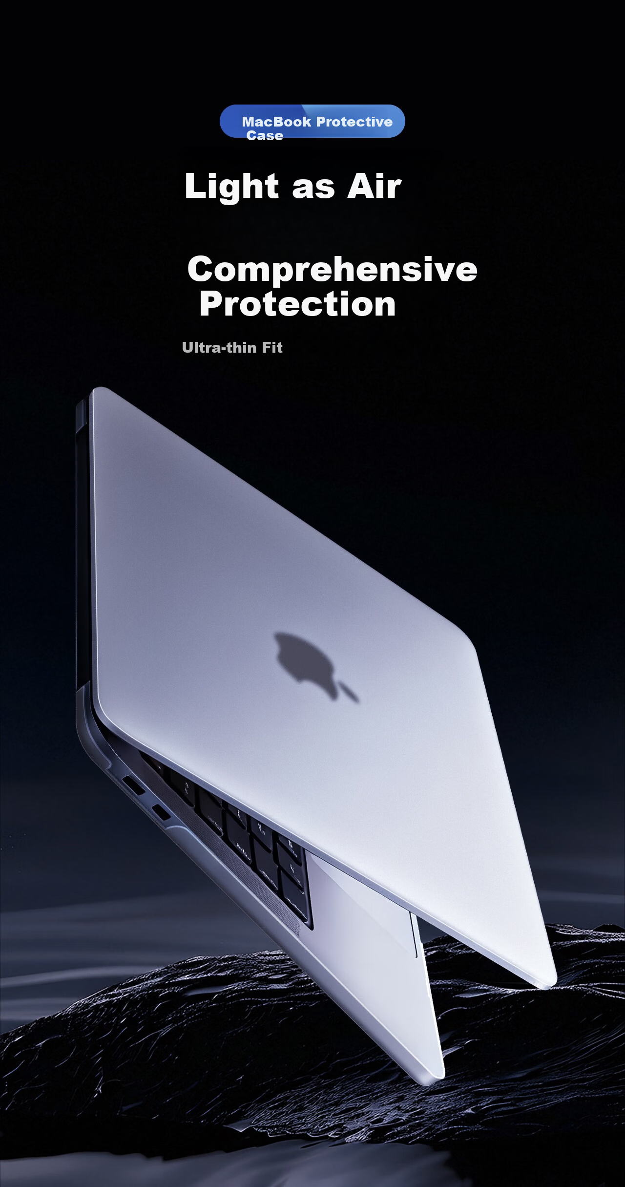 DiYiGongFang Ultra-Thin Protective Case for Apple MacBook Air, Compatible with M1 Chip, Anti-Scratch Cover with Free Keyboard Protector And Dust Plug A2179/A2337 1