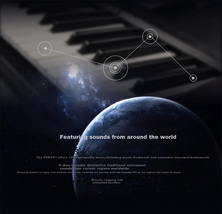 YAMAHA (YAMAHA) PSR-F52, Suitable for Children And Adults, Beginner-Friendly Electronic Keyboard for Entertainment And Performance 6