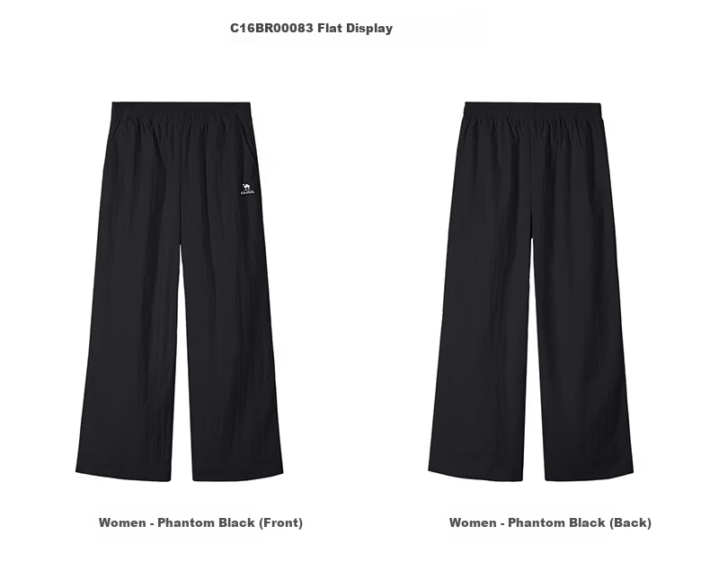 CAMEL Women's Straight Casual Pants Ice Cooling Sun Protection Breathable Sports Pants C16BR0L0083 Cheese Yellow L 13