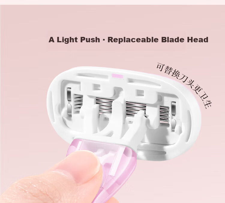 Ouyizi Women's Hair Removal Razor Underarm Hair Remover Leg Hair Shaver Private Area Trimmer Purple 10