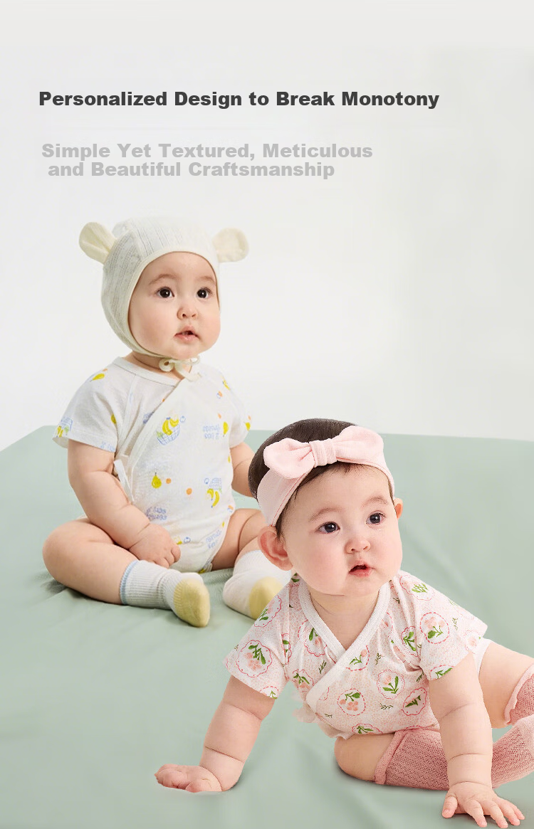 Balabala【balaOne】Kids Baby Triangle Shirt Romper 2026 Summer Two-Piece Set Fresh 24