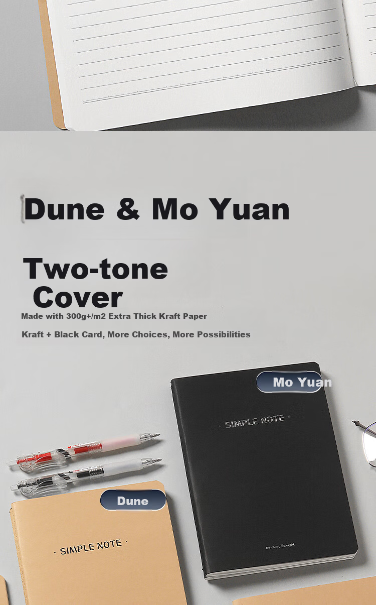JD Jingzao 16K 32-Page Thickened Kraft Stitching English Exercise Notebook for Primary and Secondary Students, 5-Pack 3