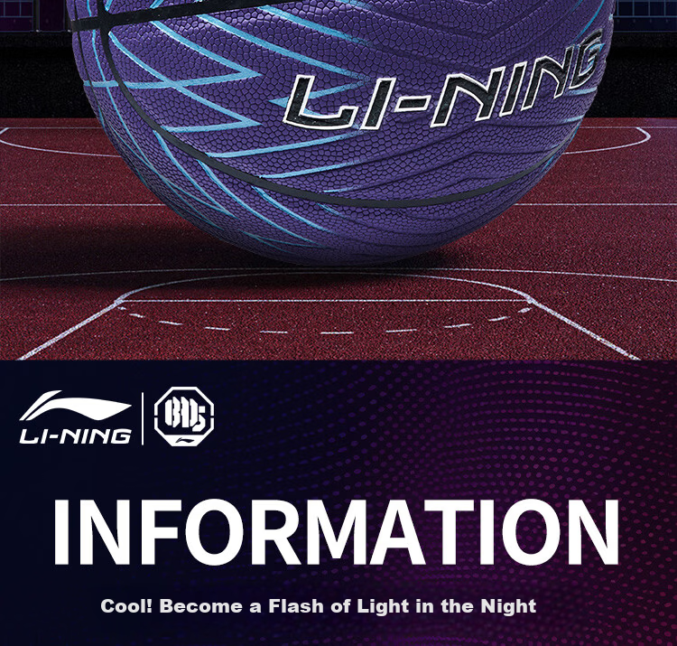 LI-NING Basketball Size 7 Adult Youth Indoor Outdoor Official Match Standard Non-Slip Wear-Resistant Gift Basketball 17