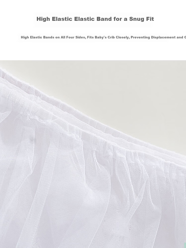 9i9 Baby Crib Mosquito Net Cover Cradle Bed Mosquito Net Full Coverage No Installation Foldable Universal A67 7