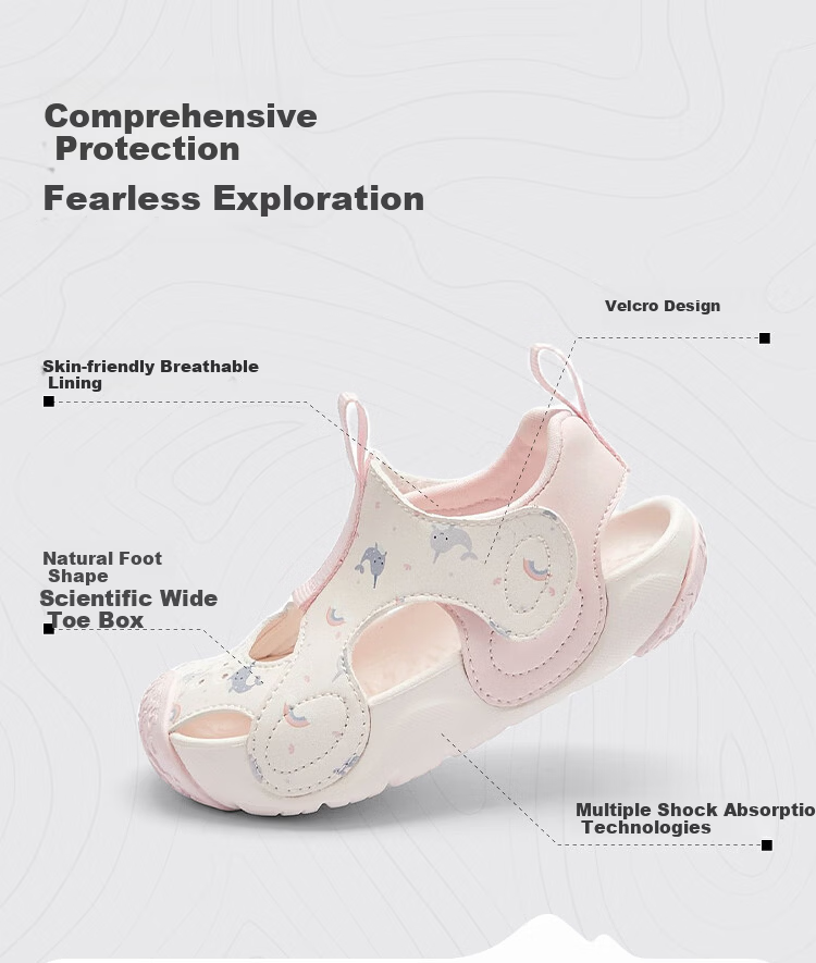 BALABALA Children's Shoes, Toddler Walking Shoes for Boys And Girls, Sandals, New Fashion Summer 2026, Outdoor Sports Shoes for Kids, Anti-Collision Toe Desig 2