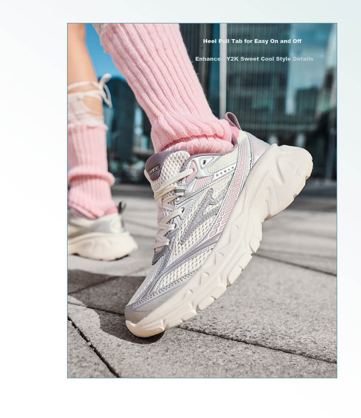 ERKE Women's Casual Shoes 26 New Breathable Patchwork Colorblock Retro Outdoor Sports Shoes | Yidong 8
