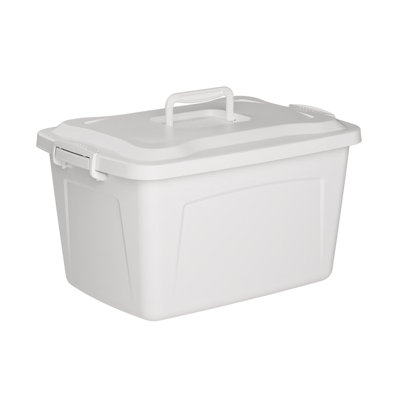 JD Jingzao Large Clothes Storage Box Plastic Toy Organizer Car Trunk Storage Container 20L White