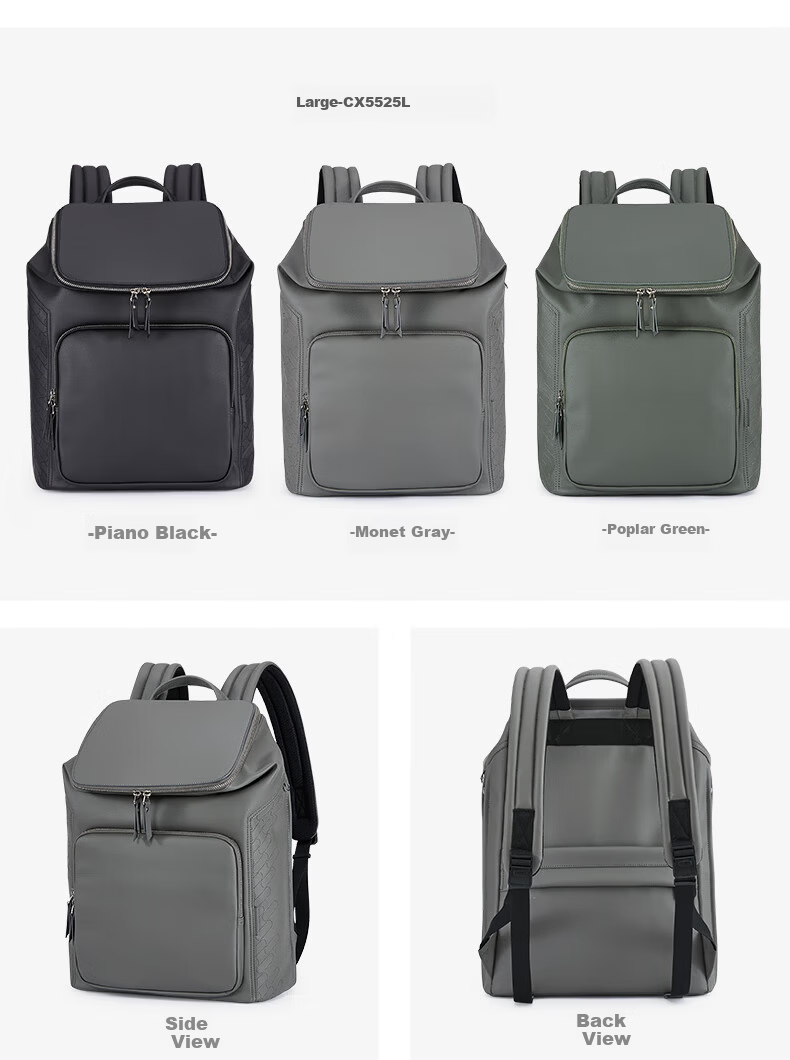 KALA·Y Anti-Theft Qilin Laptop Backpack Business Double Shoulder Trolley Travel Bag CX5525L Hu Yang Green 14