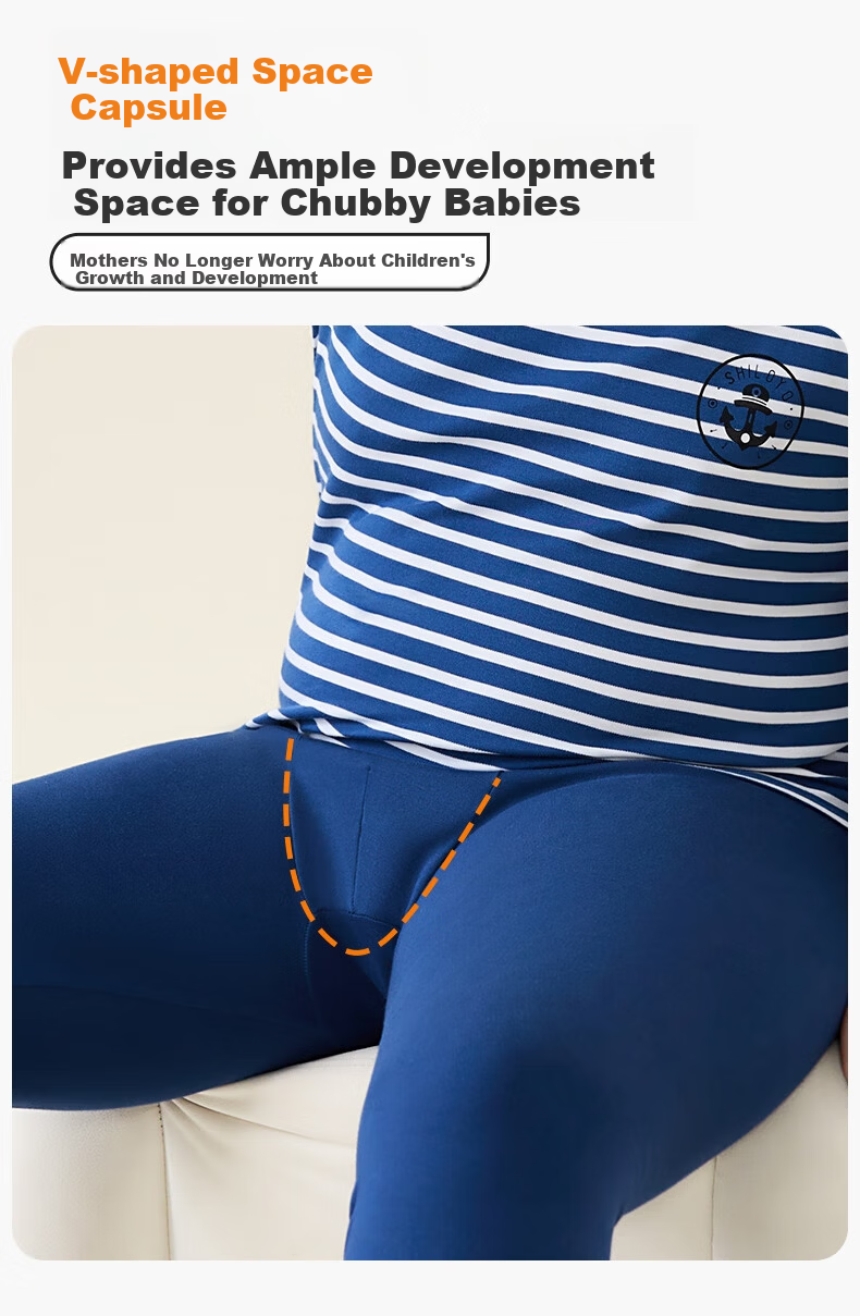 LangSha Boys' Plus Size Thermal Underwear Set Autumn Cotton Long Johns for Big Boys and Teenagers 15