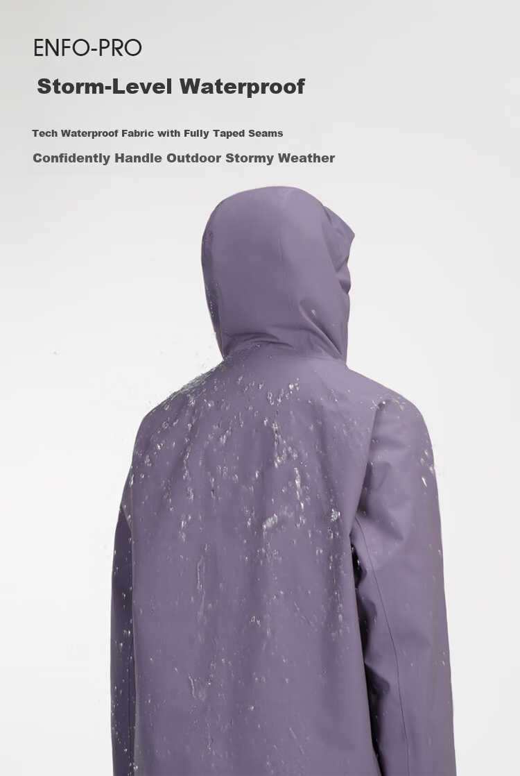 CAMEL Outdoor Single-Layer Waterproof Windbreaker Unisex 3-in-1 Mountaineering Jacket 6B001 Phantom Black, Unisex M 3