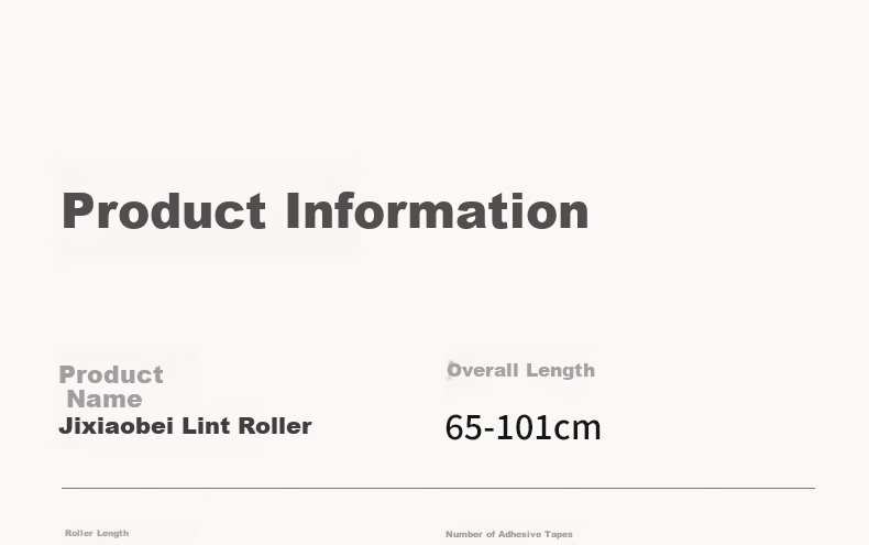 Jixiaobei Lint Roller 16cm 4 Rolls 200 Sheets Sticky Dust Removal Paper Clothes Hair Remover Replacement Rolls 21